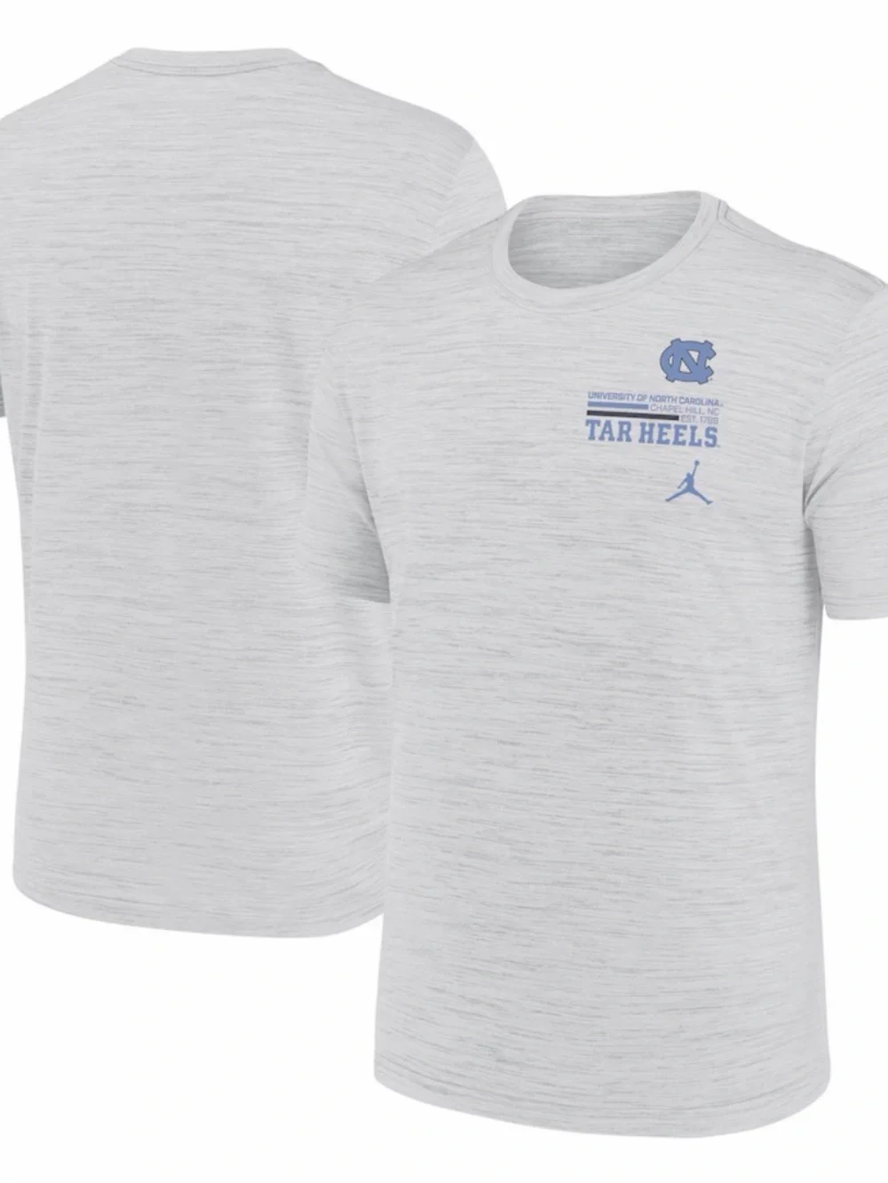 Men's Jordan Brand White North Carolina Tar Heels Velocity Stacked Dri-FIT T